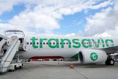 Avión de la compañía Transavia, en una imagen de archivo.