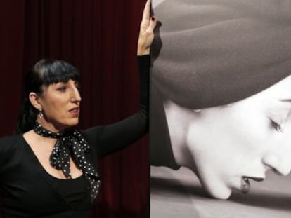 La artista Rossy de Palma, en el Teatro Espa&ntilde;ol presentando su nuevo mon&oacute;logo.