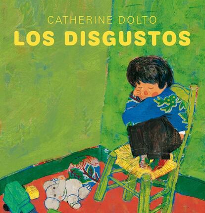 En este libro los niños aprenden que no pasa nada por tener disgustos y que hablar de ello les ayuda a que se les pase. La historia normaliza el sentimiento de la tristeza en los niños y los invita a que se apoyen en sus padres y amigos para superarlo. Los disgustos pasan como las tormentas para luego disfrutar de la calma y la alegría.  Catherine Dolto estudió teatro y sociología y años después se convirtió en médico de cabecera. Además de "Los disgustos", también se han traducido al castellano otras obras dirigidas al público infantil como son: "Las rabietas", "La noche y la oscuridad" y "Los mimos". En francés se puede encontrar más obras suyas que tratan de los padres ("Les papas"), los amigos ("Les amis"), el pequeño drama de hacerse pipí en la cama ("Pipi au lit"), entre otros.