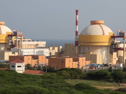 La central nuclear de Kudankulam, en el sur de India, en 2011.