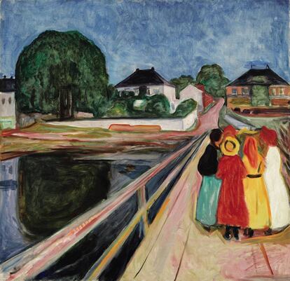 La obra “Las chicas del puente”.