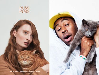 En Puss Puss los gatos se relacionan con el arte y la belleza.