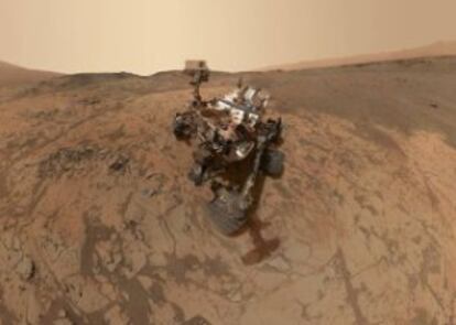Autorretrato del 'Curiosity' tomado en el cráter Gale en enero.