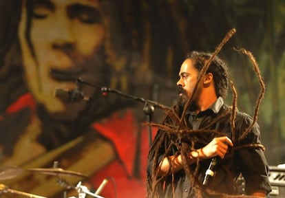 Damian Marley, durante su concierto en el Rototom.