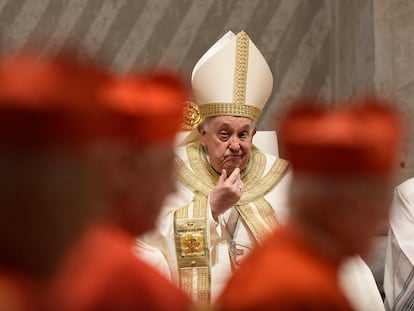 El papa Francisco, el pasado 16 de febrero en la basílica de San Pedro.