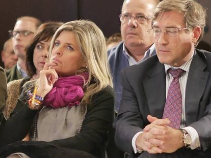 La exalcaldesa de Bormujos Ana Hermoso (PP), en un acto en 2014.