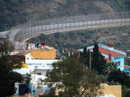 Las vallas de la frontera sur entre Marruecos y España