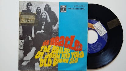 El sencillo de 'La balada de John y Yoko'.