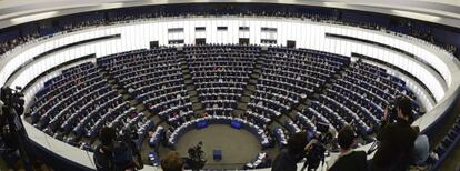 Vista general de una sesión del Parlamento Europeo del 5 de febrero