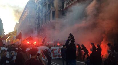 Capçalera de la manifestació.