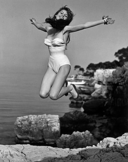 Brigitte Bardot en Saint Tropez en 1955.
