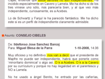 Aguirre impuso a políticos para la principal filial de Caja Madrid