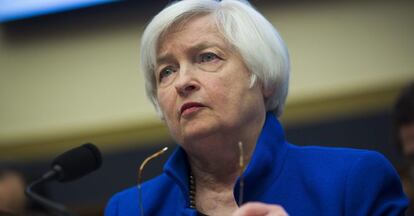 En la imagen, la presidenta de la Reserva Federal, Janet Yellen.