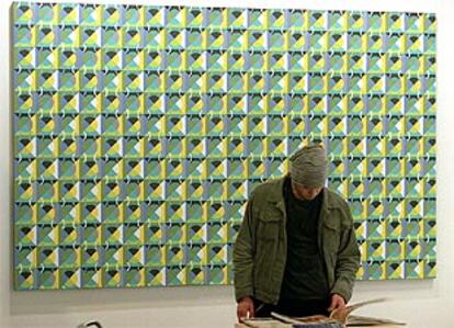 Obra de Cathy Blanchflower titulada <b></b><i>Orbital</i>, en la galería australiana Goddard de Fiddes.