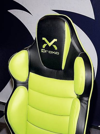 Ergonomic chair for professional gamers. 