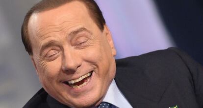 Silvio Berlusconi, en un programa de la RAI, en mayo de 2014.