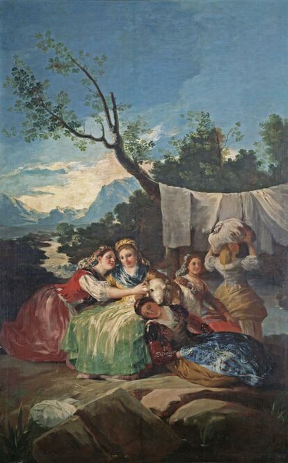 'Las lavanderas' (1776-1780), otra de las escenas populares plasmadas por el artista, que conoció bien los lugares y gentes de la capital del reino.