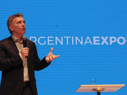 Macri, durante un evento en Buenos Aires. 