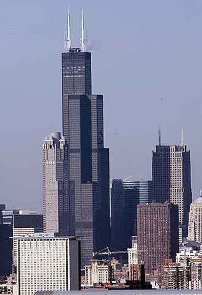 La torre Sears de Chicago es uno de los rascacielos más altos del mundo.