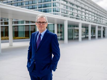 Pablo Isla, presidente de Inditex, en la central del grupo en Arteixo (A Coruña) el 26 de junio de 2020.