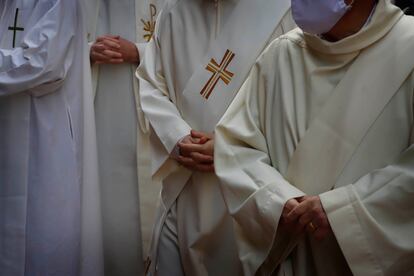 Religiosos en la toma de posesión del obispo de Terrassa, el 5 de febrero.