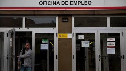 La oficina de empleo de Moratalaz, en Madrid.