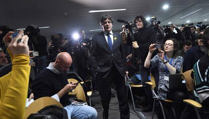 Carles Puigdemont, a Brussel·les, el desembre passat.