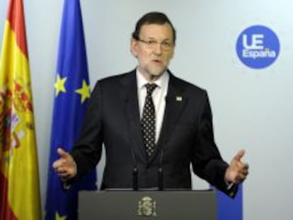 El presidente Mariano Rajoy, el viernes en Bruselas