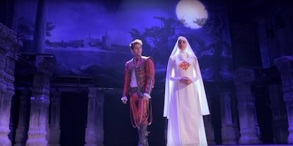 Juan Tenorio e Inés en escena.