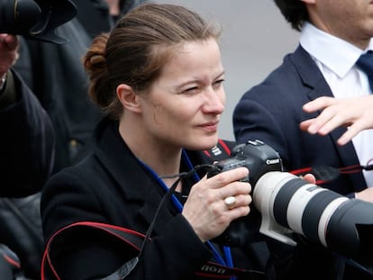 La fotógrafa de Emmanuel Macron, Soazig de la Moissonniere, en París, en 2017.