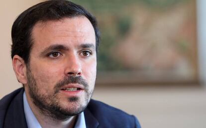 El ministro de Consumo, Alberto Garzón, durante una entrevista con Europa Press.