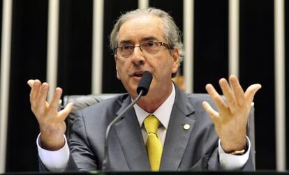 Cunha no plen&aacute;rio da C&acirc;mara.