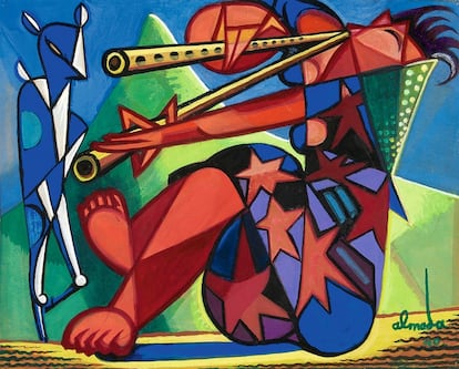'Sin título' (1940), una de las obras de Almada Negreiros que se pueden ver en la Fundación Gulbenkian de Lisboa.