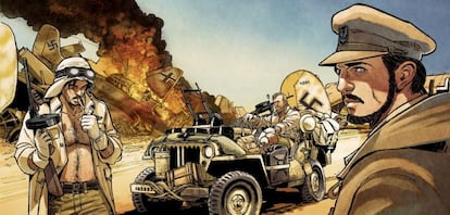 Una viñeta de 'The Regiment', álbum de cómic sobre el SAS.