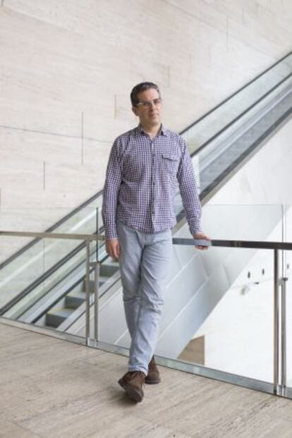 El escritor estadounidense Jonathan Lethem en Barcelona.