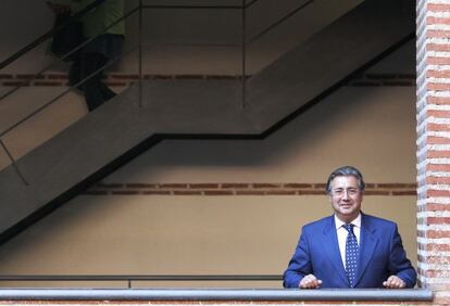 El presidente de la FEMP, en la sede del organismo, en Madrid.