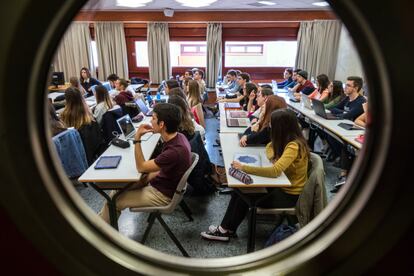 Estudiantes de la Universidad de Valencia.