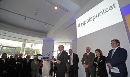 Imatge de la presentació d'elpais.cat al MACBA.