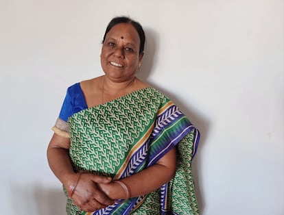 Sujata Thakore, en la casa donde vive, en Bangalore.