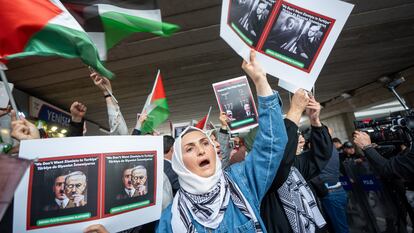 Movilizaciones a favor de Palestina, el 24 de abril en Ankara (Turquía).