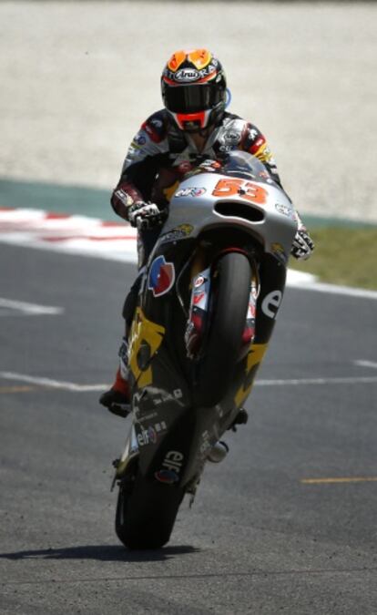 Esteve Rabat celebra su triunfo en Montmeló.