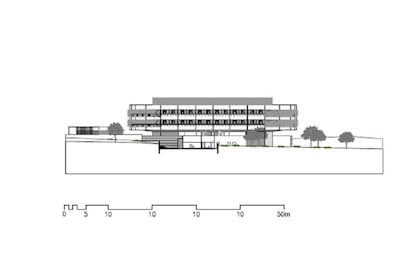 Plano exterior del edificio IMDEA