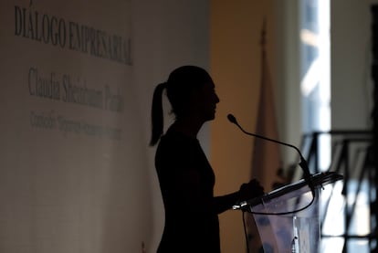 Claudia Sheinbaum, en Nuevo León, en marzo de 2024.