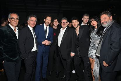 Aitana y Sebastián Yatra en la fiesta de Universal Music después de los premios Grammy.