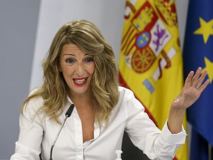 La ministra de Trabajo, Yolanda Díaz.