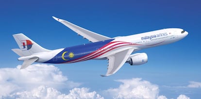 Recreación del A330-900 con los colores de Malaysia Airlines.