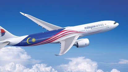 Recreación del A330-900 con los colores de Malaysia Airlines.