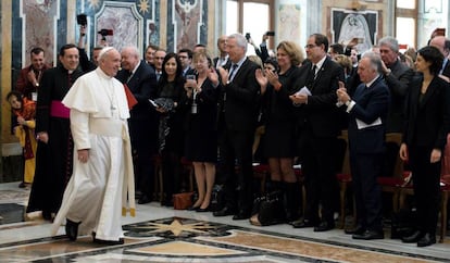 El papa Francisco, este lunes en El Vaticano.