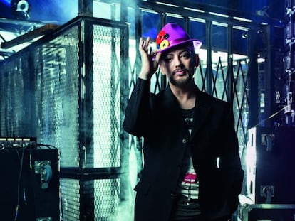 Boy George, retratado por ICON el pasado mes de marzo en Madrid, cuando el divo aterrizó en la capital para pinchar en una fiesta en la antigua estación de Príncipe Pío. No se le ocurra pedirle a Rihanna…