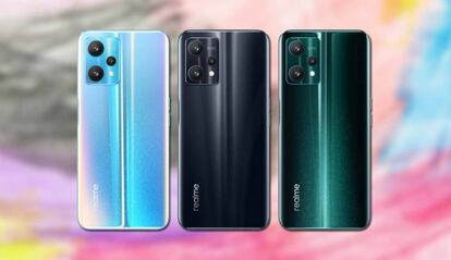 Trasera del realme 9 Pro con fondo